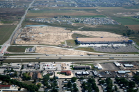 American Furniture Warehouse nearby construction aerial photo